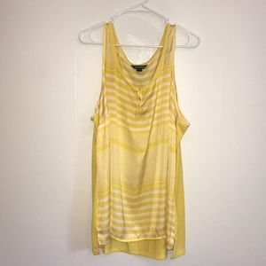 Yellow & White George Stripe Tank Top